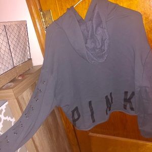 VICTORIAS SECRET PINK CROPPED HOODIE